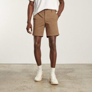Everlane Uniform‎ Brown The Performance Chino Slim Fit Shorts Size 33